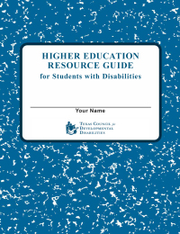 Graphic of TCDD Higher Education Resource Guide Cover art