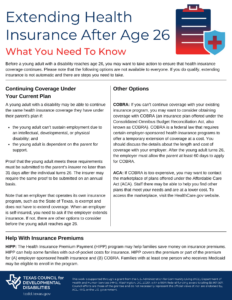Extending Health Insurance After Age 26