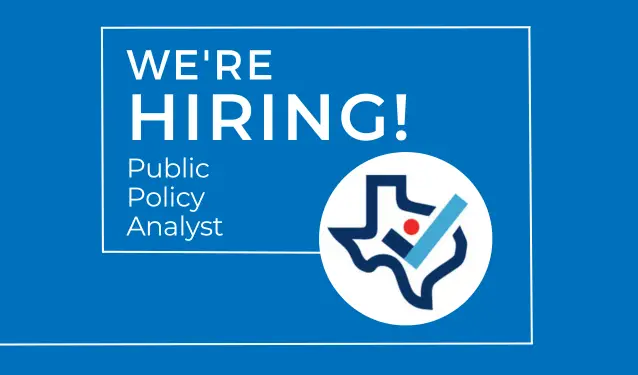 We're Hiring: Public Policy Analyst