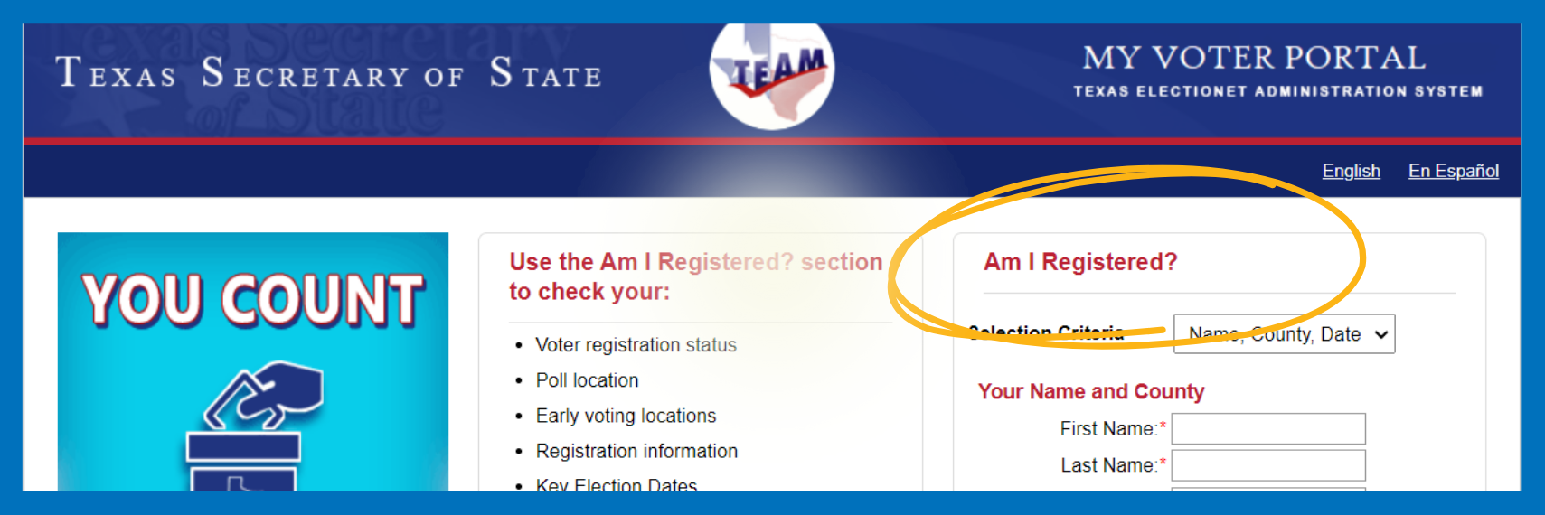 Am I Registered To Vote In Texas? How To Check Your Voter Status