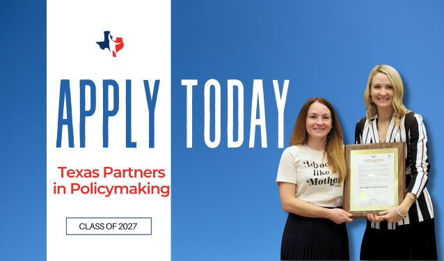 Apply Today for Texas Partners in Policymaking